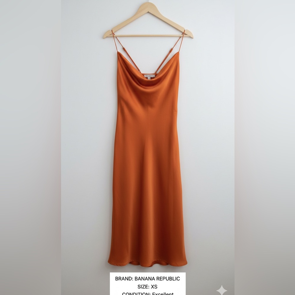 Banana Republic Backless Orange Dress